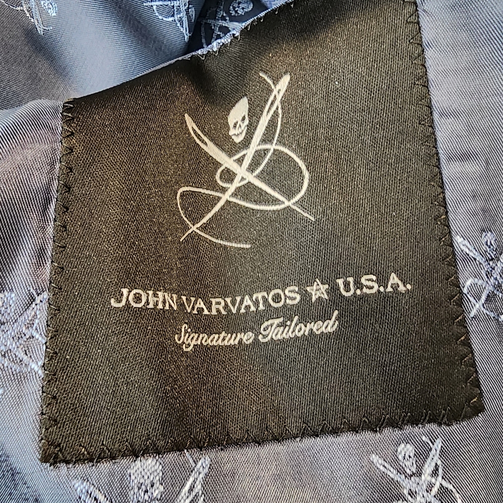 John Varvatos Bleecker Tonal Plaid Slim Fit Suit Jacket Size 38R - Picture 6 of 7